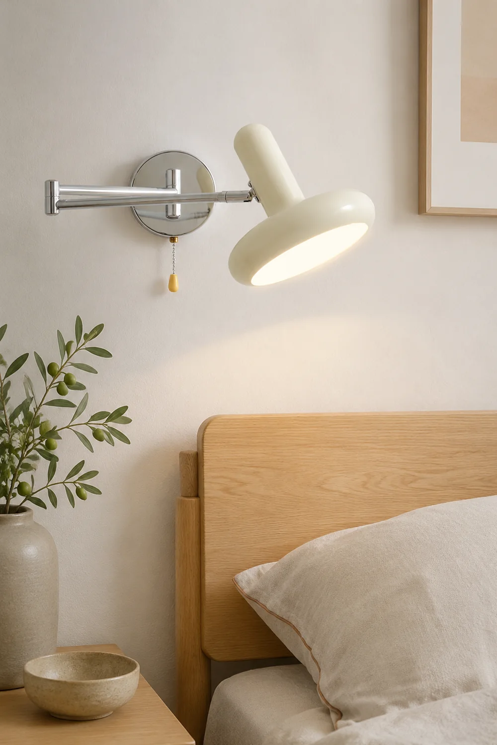 Retro Capsule White Swing Arm Wall Lamp - Lumpaz