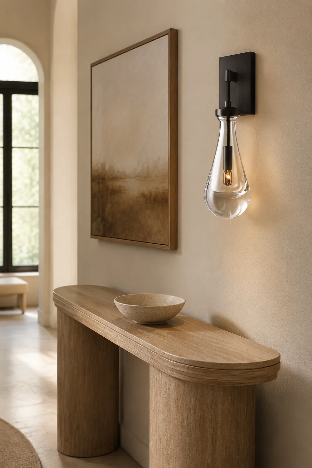 Art Creative Short Raindrop Wall Light For Dining Room - Lumpaz