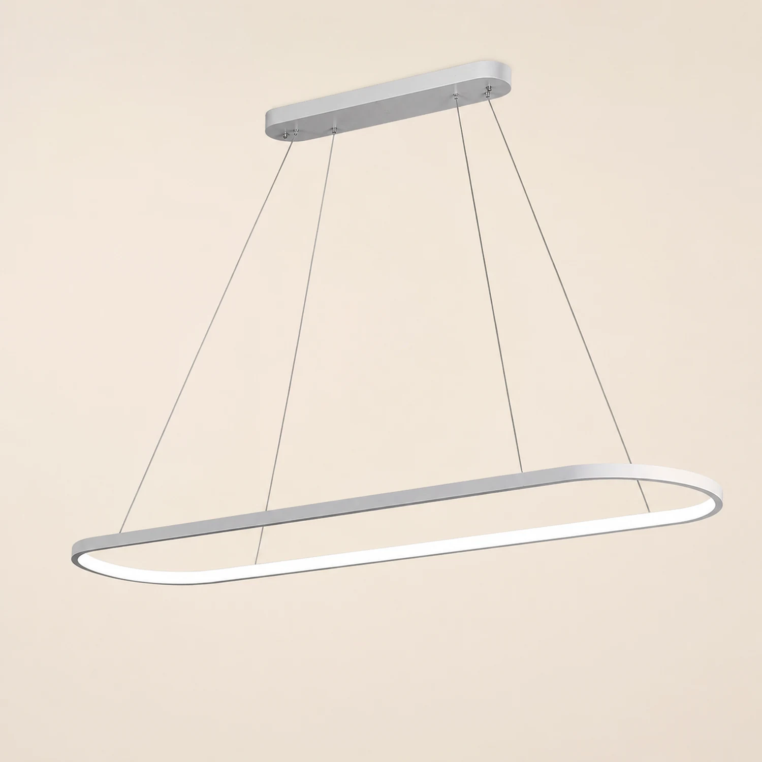 Edge Moderne Kreis LED Pendelleuchte aus Metall für Esszimmer - Lumpaz