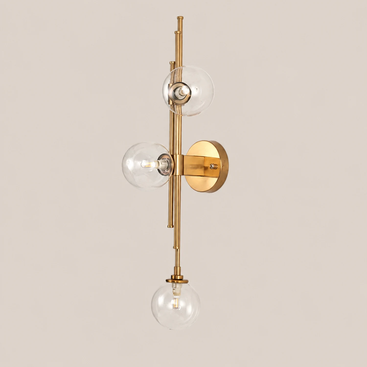 Vintage Ball 3 Heads Glass Wall Lamp - Lumpaz