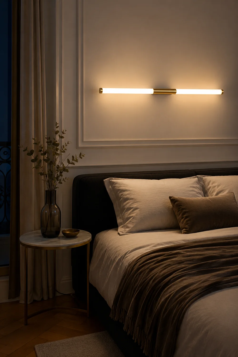 Einfache moderne LED-Streifen-Wandleuchte für Schlafzimmer - Lumpaz