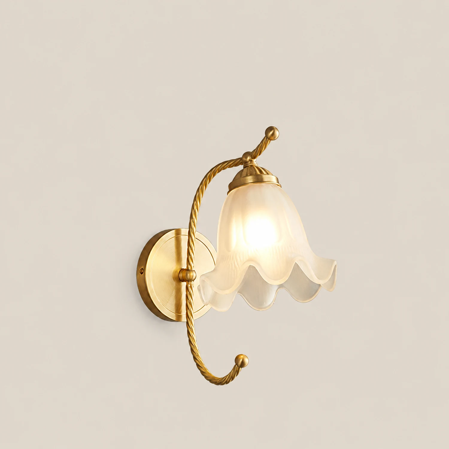 French Living Room Retro Glass Wall Lights - Lumpaz