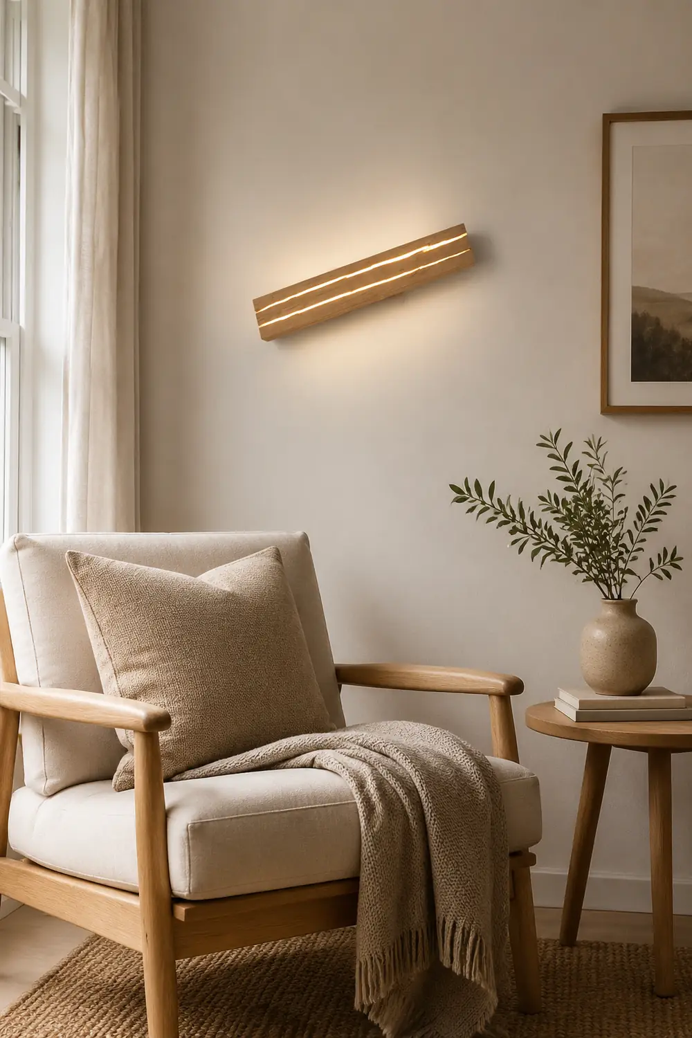 Modern Decor Wood Crack Wall Sconces - Lumpaz