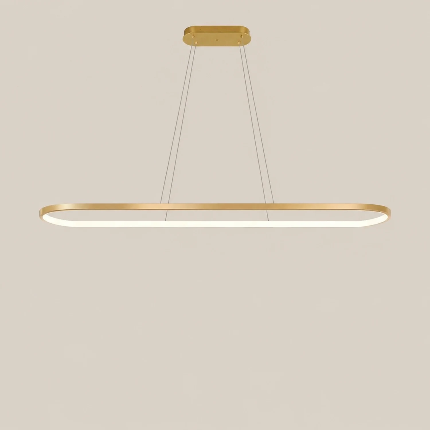 Edge Moderne Kreis LED Pendelleuchte aus Metall für Esszimmer - Lumpaz