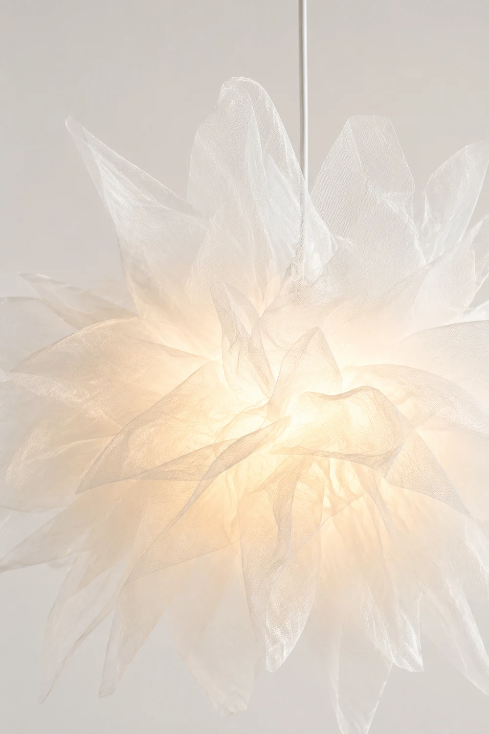 Nordische Mesh Blumenförmige Pendelleuchte aus Stoff für Esszimmer - Lumpaz