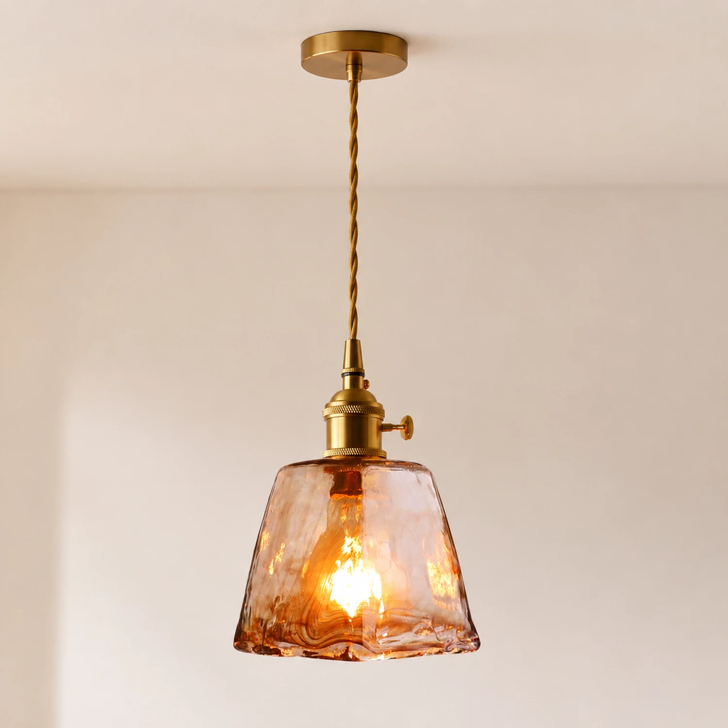 Levy Messing Glas Pendelleuchten - Lumpaz