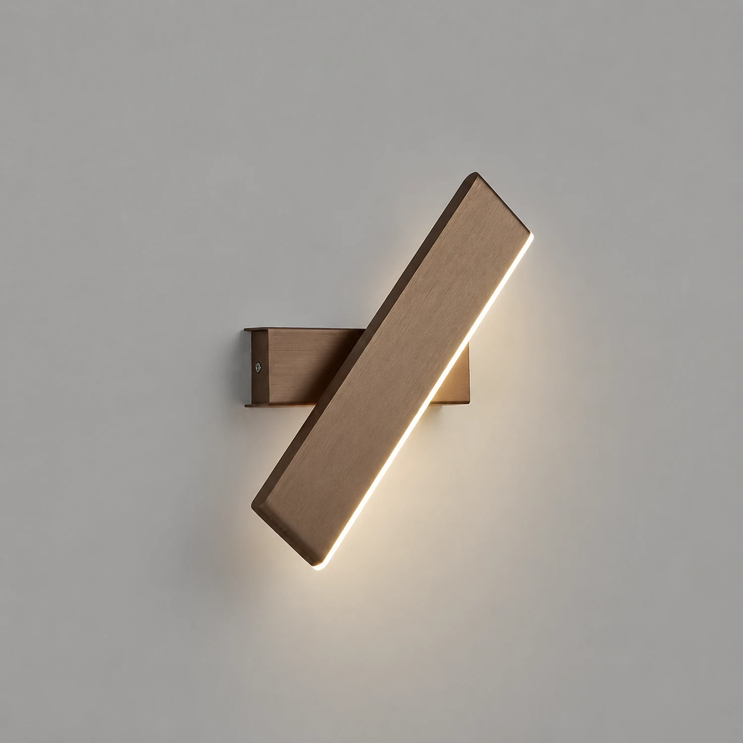 Minimalistische LED Wandleuchte aus Aluminium für Schlafzimmer - Lumpaz