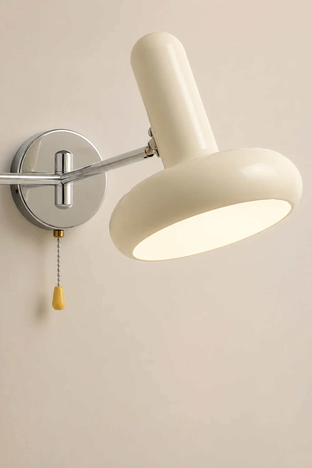 Retro Capsule White Swing Arm Wall Lamp - Lumpaz