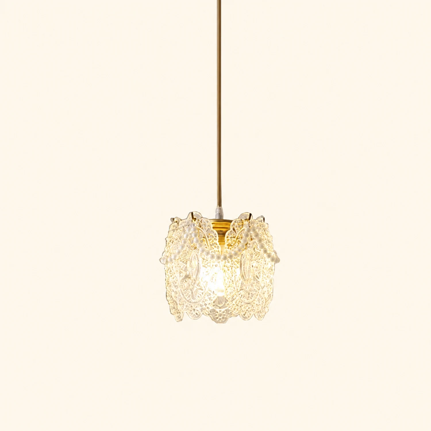Moderne Luxuriöse Pendelleuchte aus Glas für Schlaf- & Wohnzimmer - Lumpaz