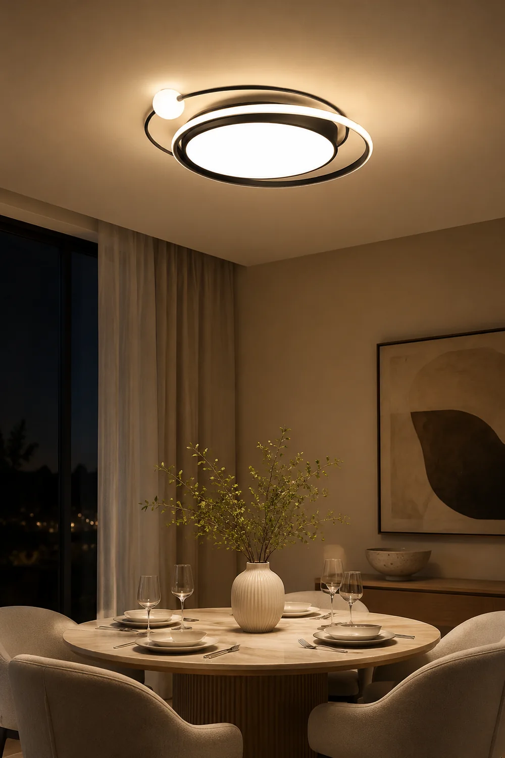 Lacey Moderne Planet Design LED Deckenleuchte - Lumpaz