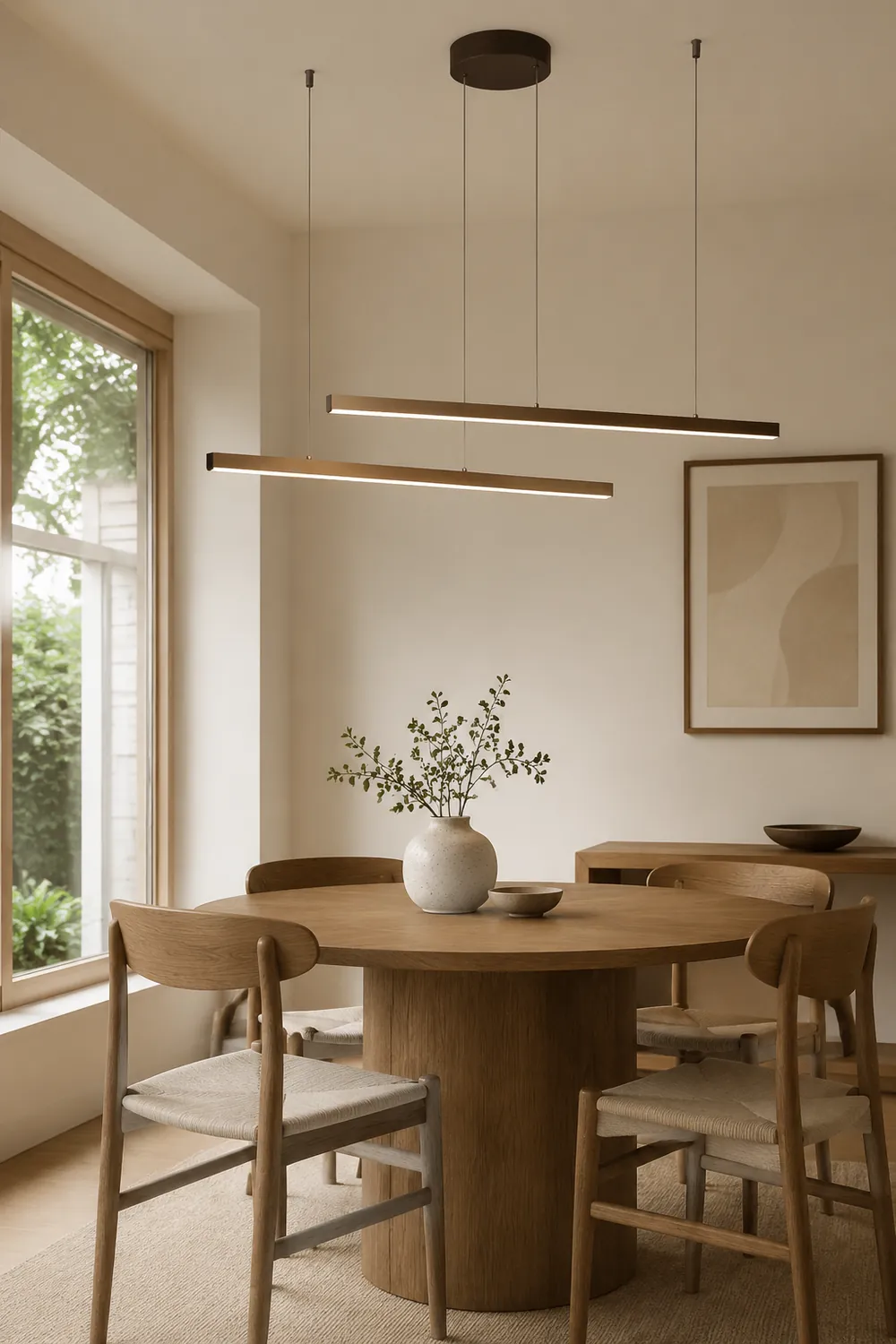 Edge Minimalistische Streifen LED Pendelleuchte für Esszimmer - Lumpaz
