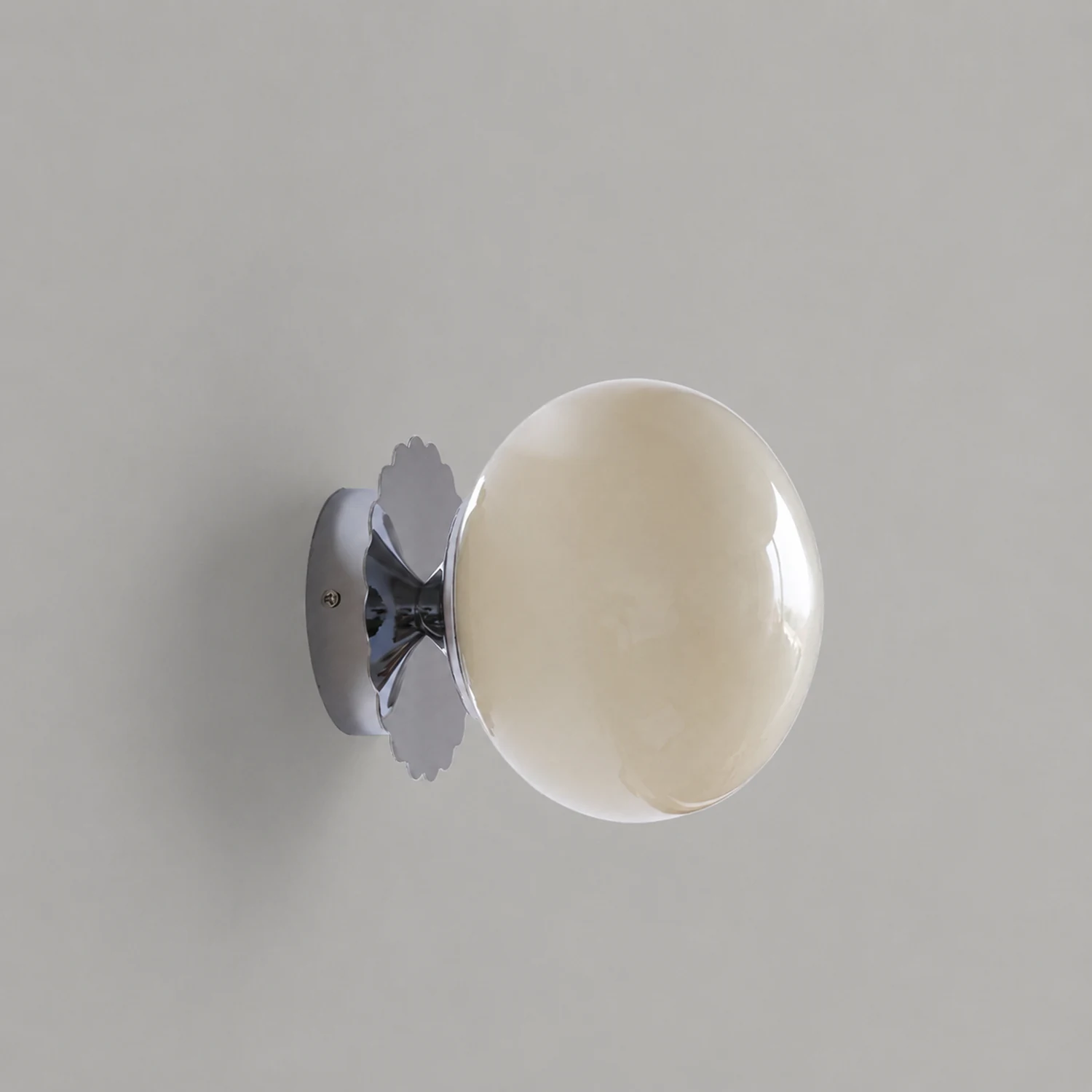 Vintage Glass Round Head Wall Sconce - Lumpaz