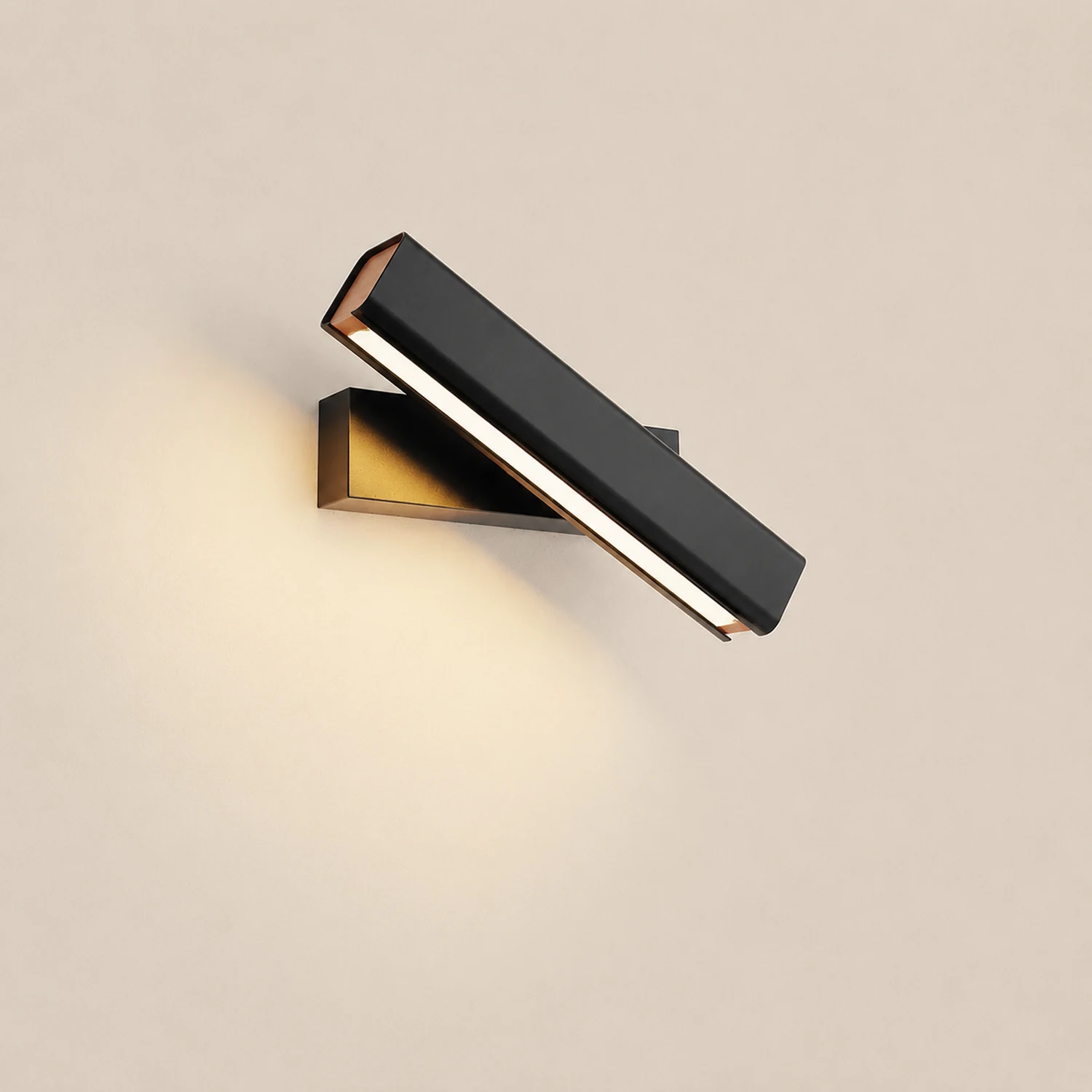 Minimalistische LED Wandleuchte aus Aluminium Drehbar für Schlafzimmer - Lumpaz