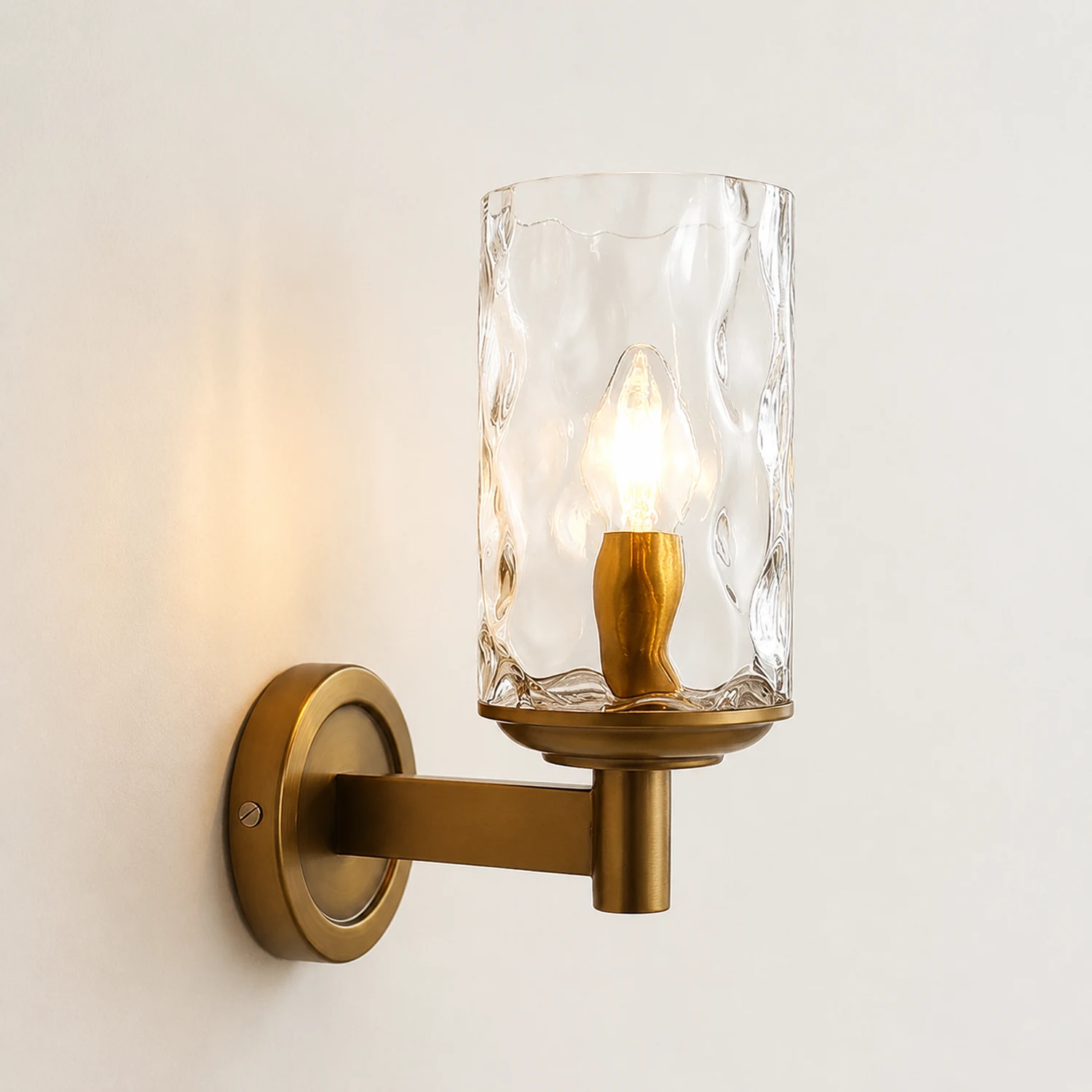 Vintage Iron Armed Wall Lamp - Lumpaz