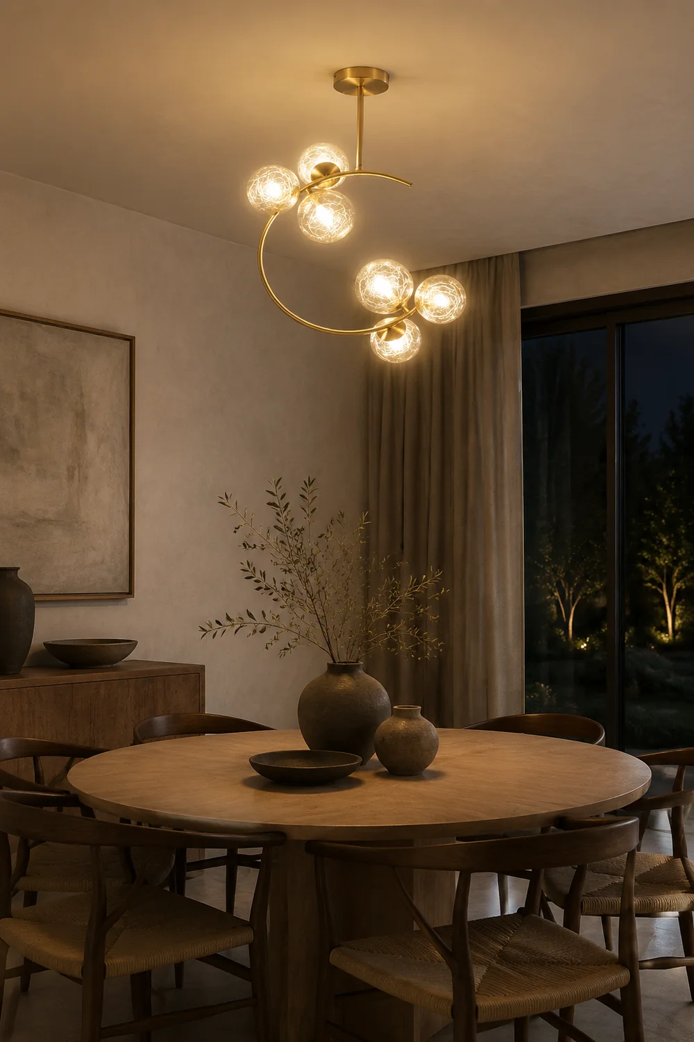 Glaskugel Deckenleuchte Goldene Lampen - Lumpaz