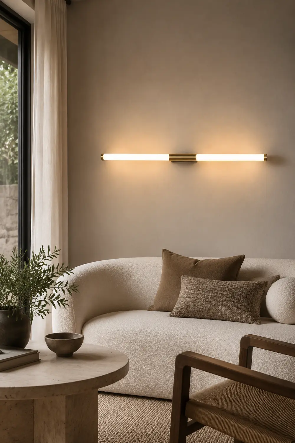 Einfache moderne LED-Streifen-Wandleuchte für Schlafzimmer - Lumpaz