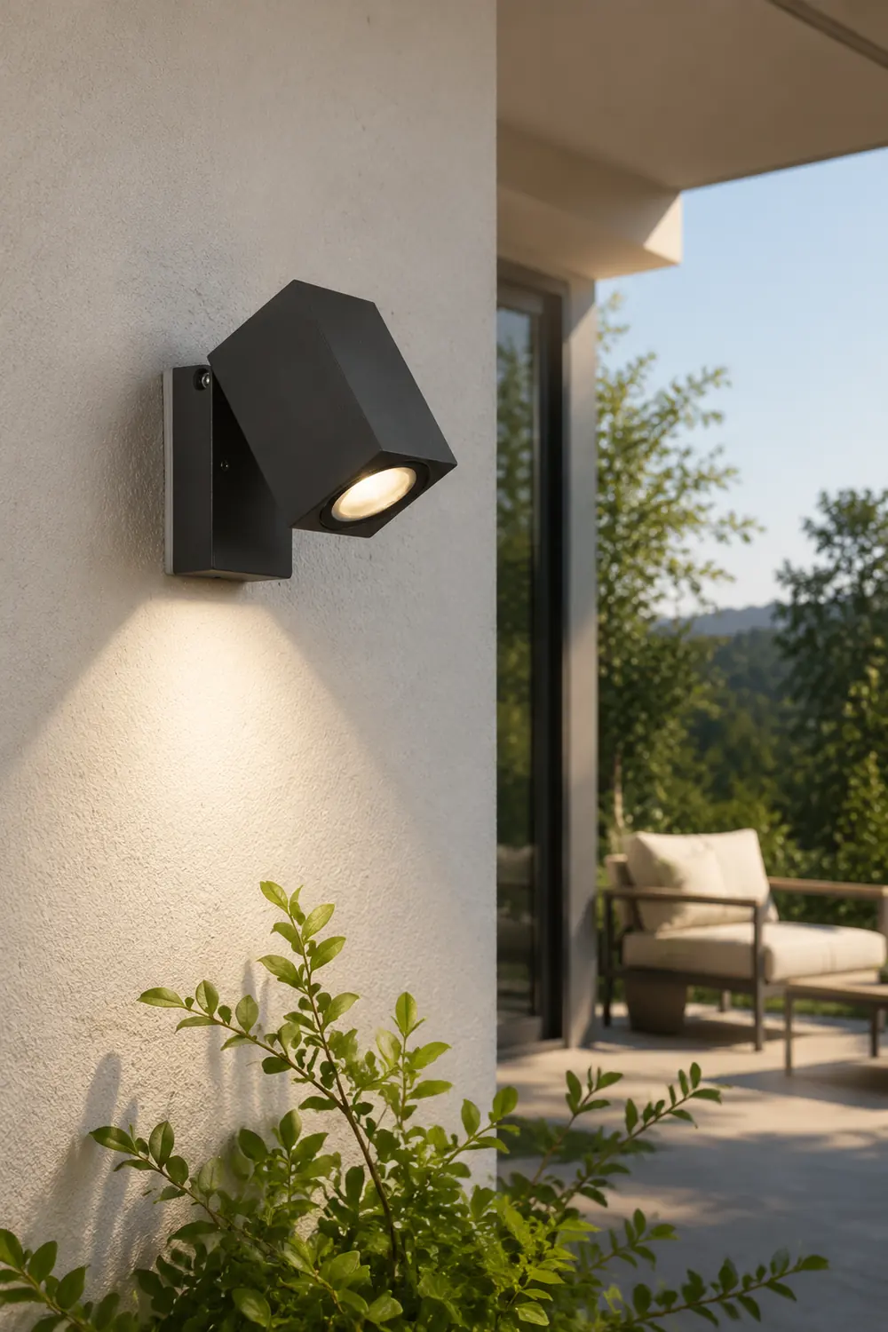 Wasserdichter Außenstrahler mit warmer LED-Wandleuchte Wandleuchte - Lumpaz
