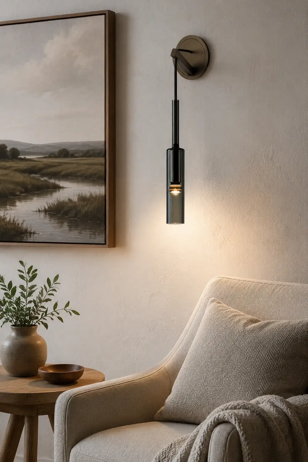 Nordic Creative Wine Bottle Wall Lamp For Living Room - Lumpaz
