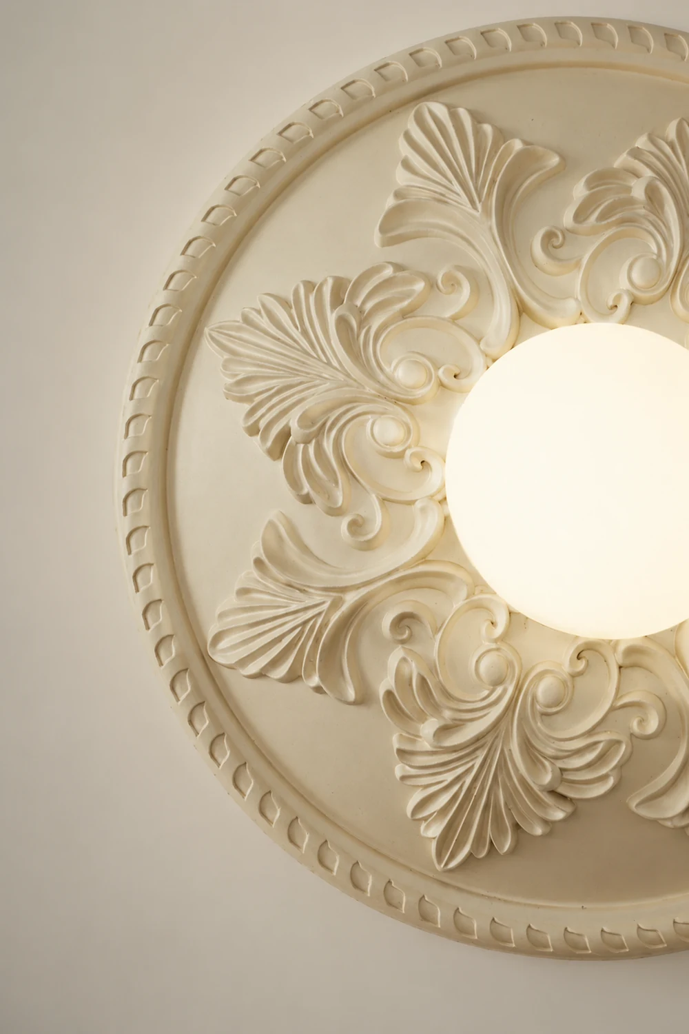 French Style Glass Milky Coffee Wall Light Sconces - Lumpaz