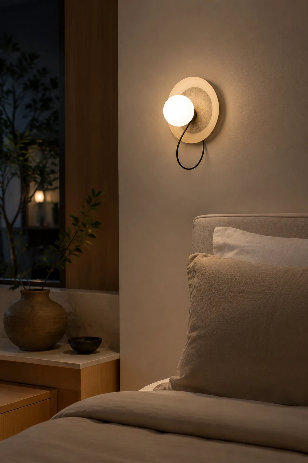 Modern Round Adjustable Wall Scones - Lumpaz