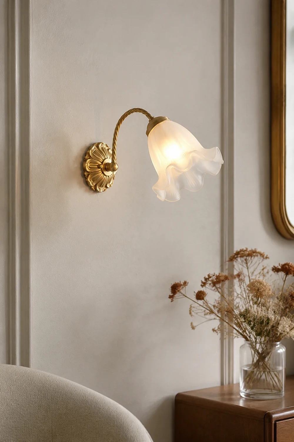 French Living Room Retro Glass Wall Lights - Lumpaz