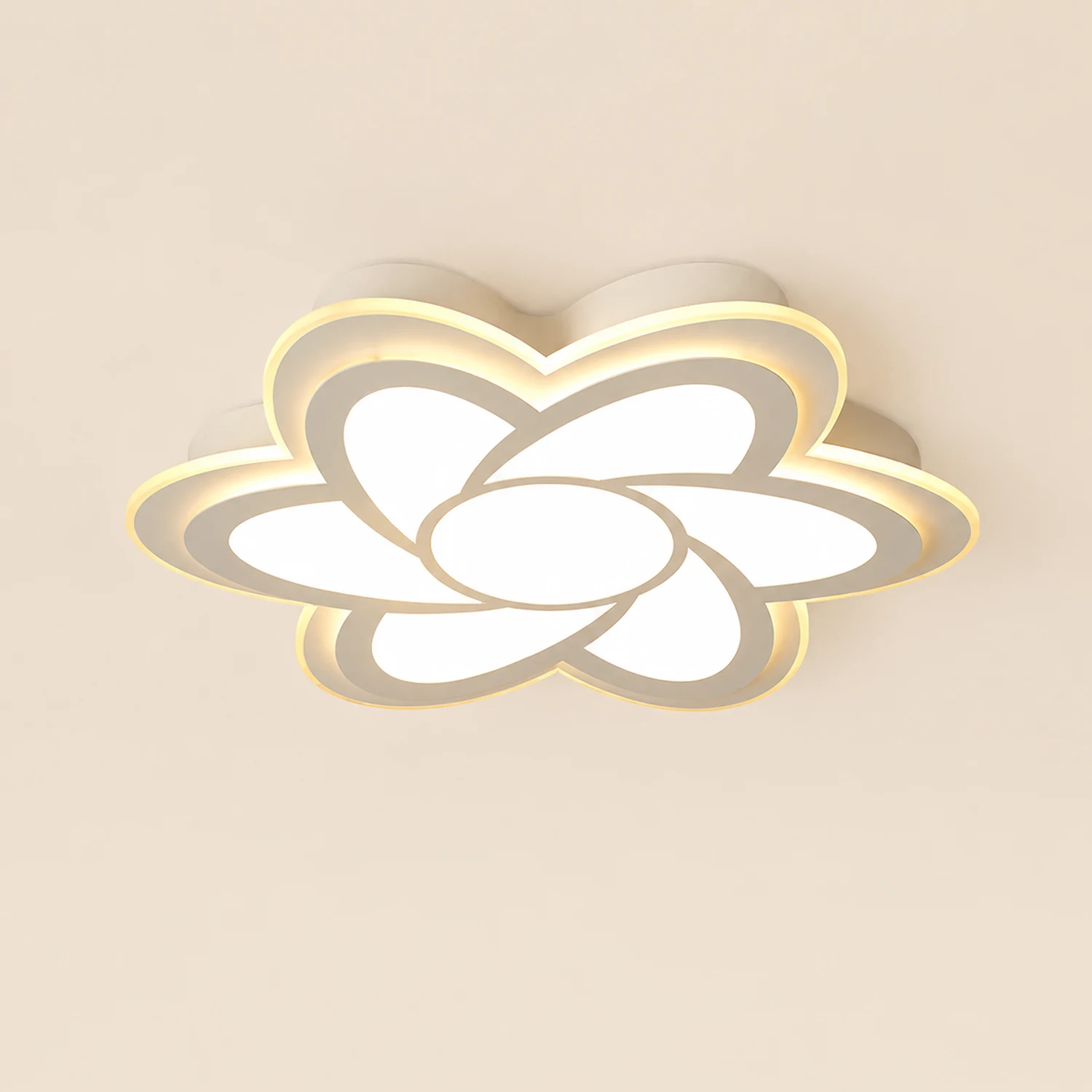Hana Moderne Blumenförmige LED Deckenleuchte für Schlafzimmer, Wohnzimmer - Lumpaz