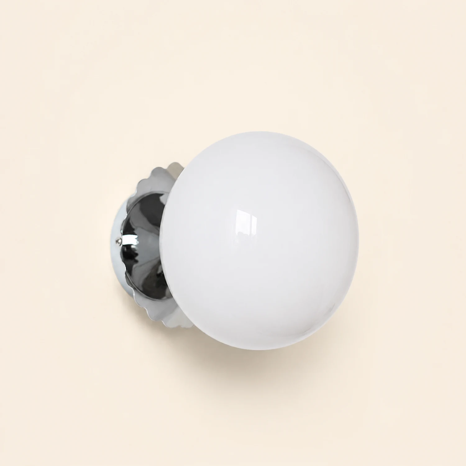 Vintage Glass Round Head Wall Sconce - Lumpaz