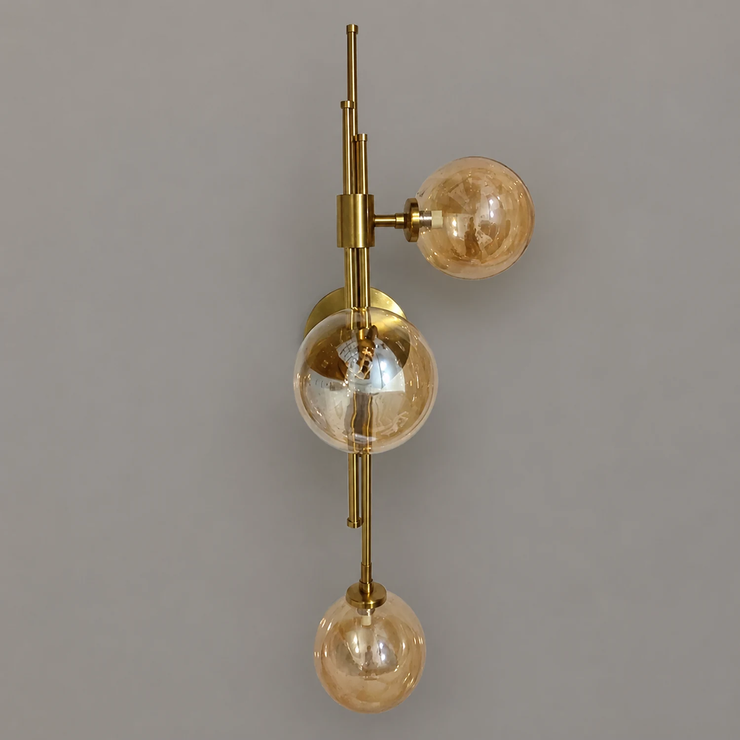 Vintage Ball 3 Heads Glass Wall Lamp - Lumpaz
