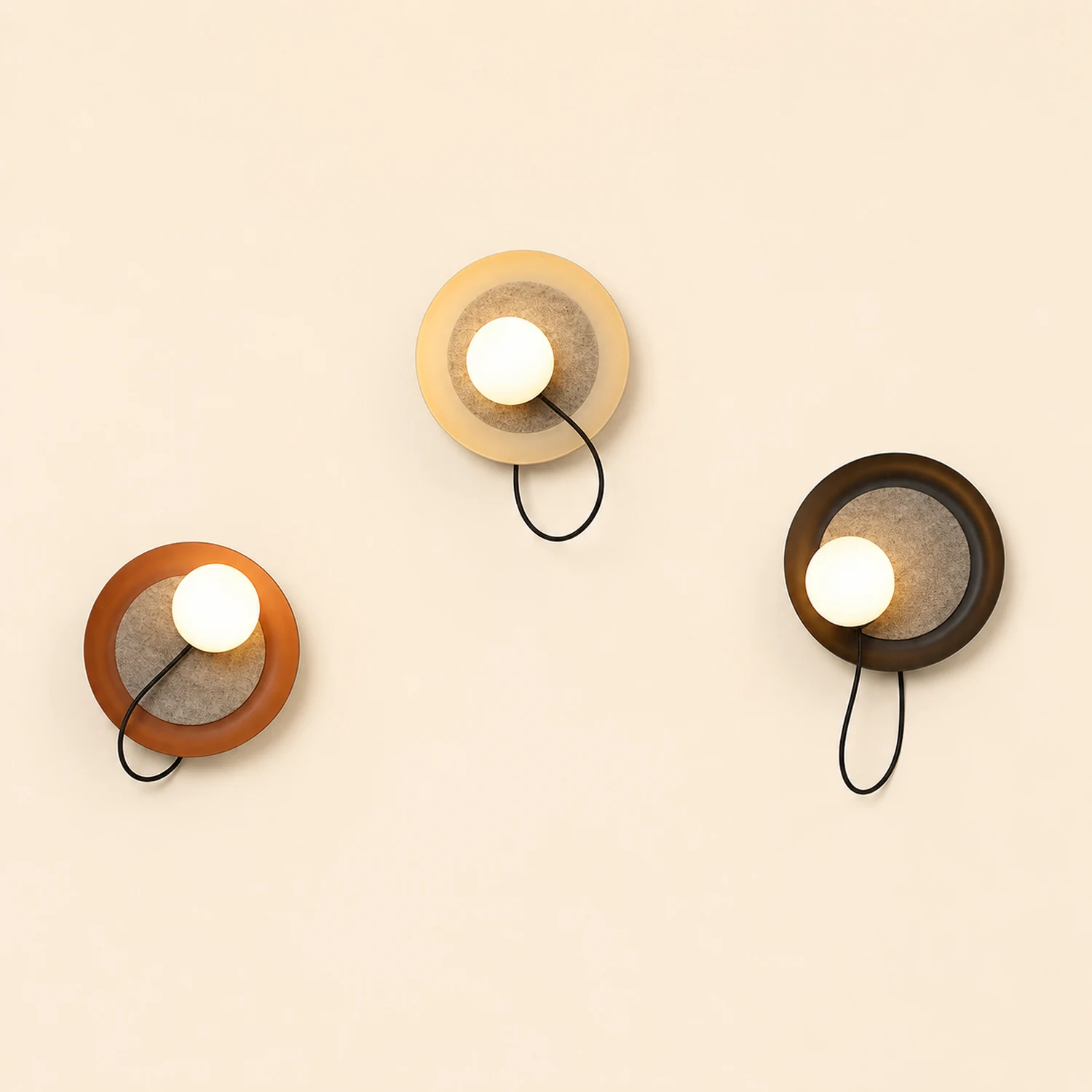Modern Round Adjustable Wall Scones - Lumpaz