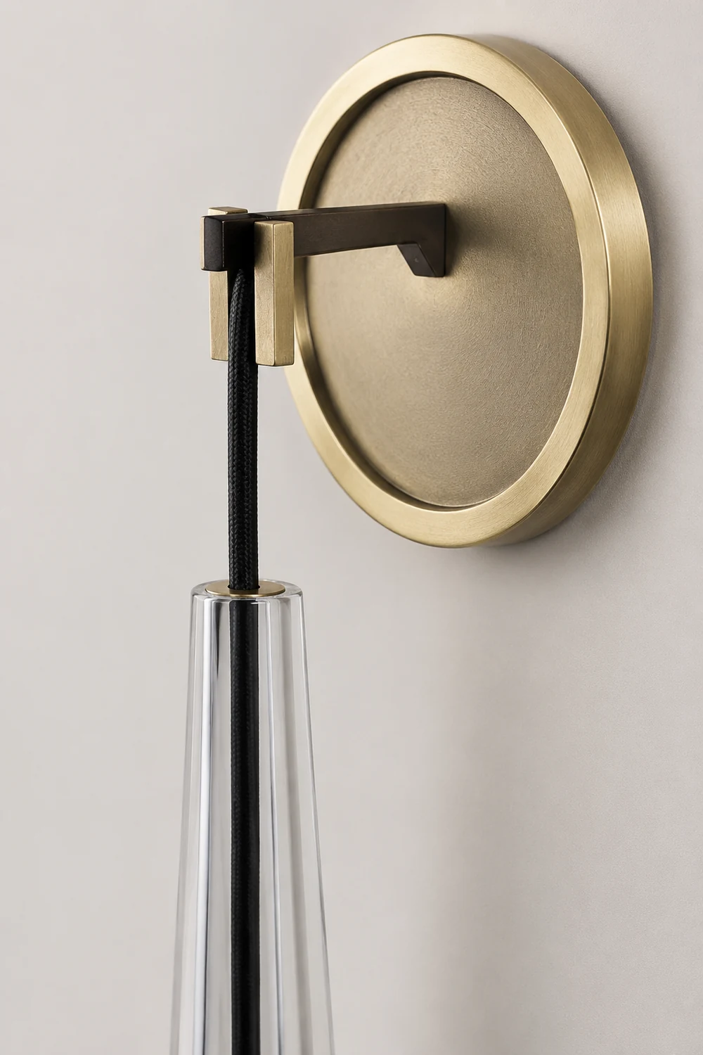 Modern Black Golden Hanging Suspended Wall Light - Lumpaz