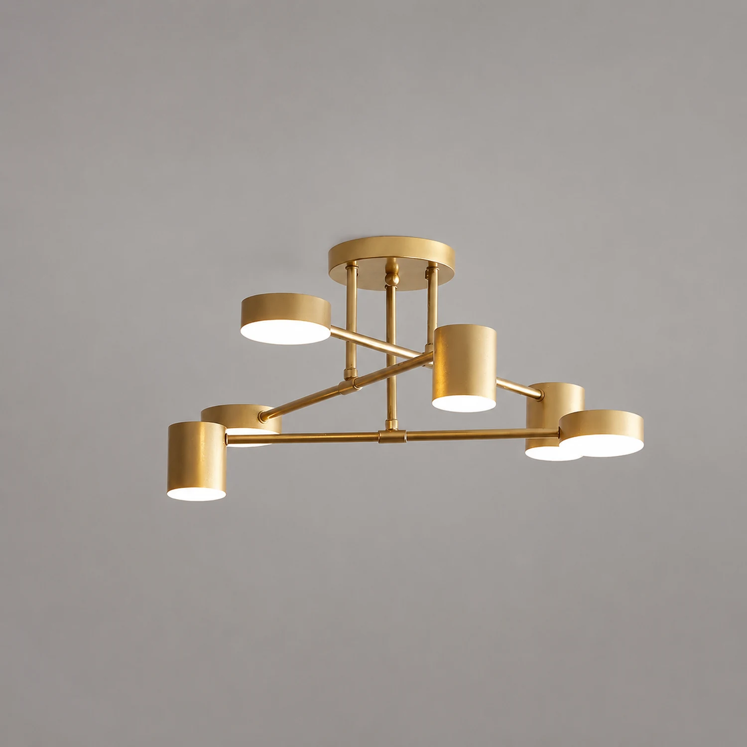 Moderne Kreis-Design Deckenleuchte aus Metall für Wohnzimmer, Schlafzimmer - Lumpaz