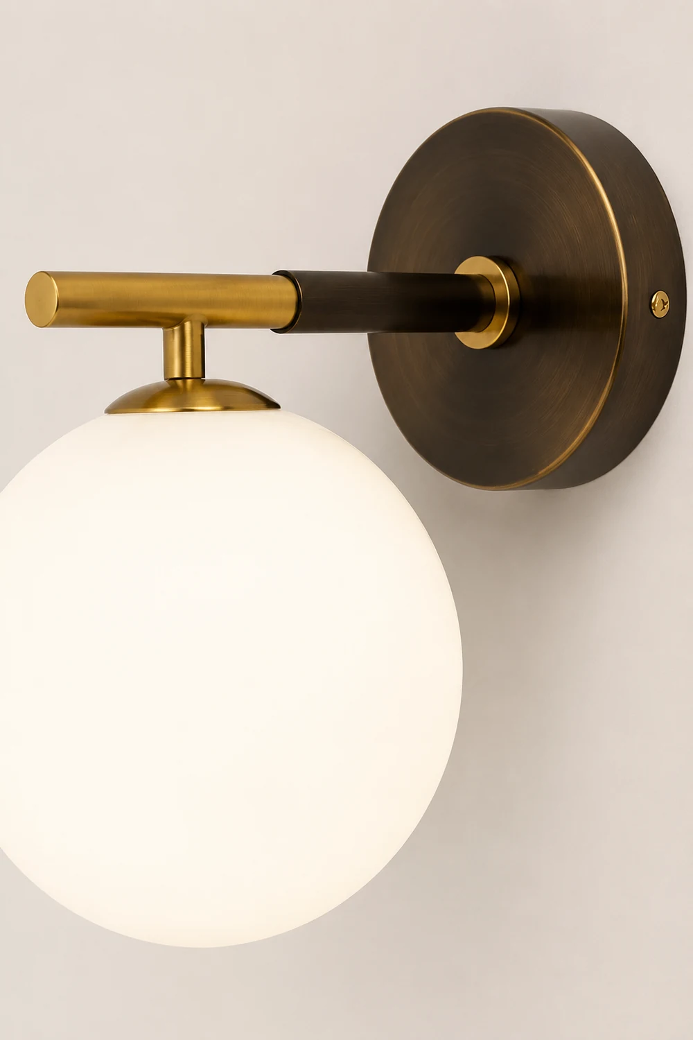 Luxury Copper Ball 1-Light Wall Sconce - Lumpaz