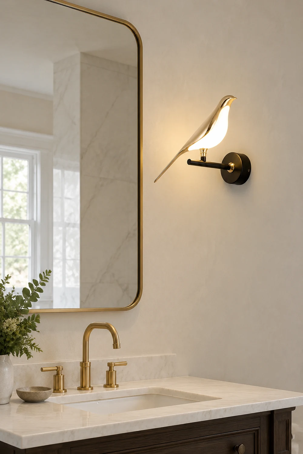 Modern Simple Art Design Bird Wall Lamp - Lumpaz