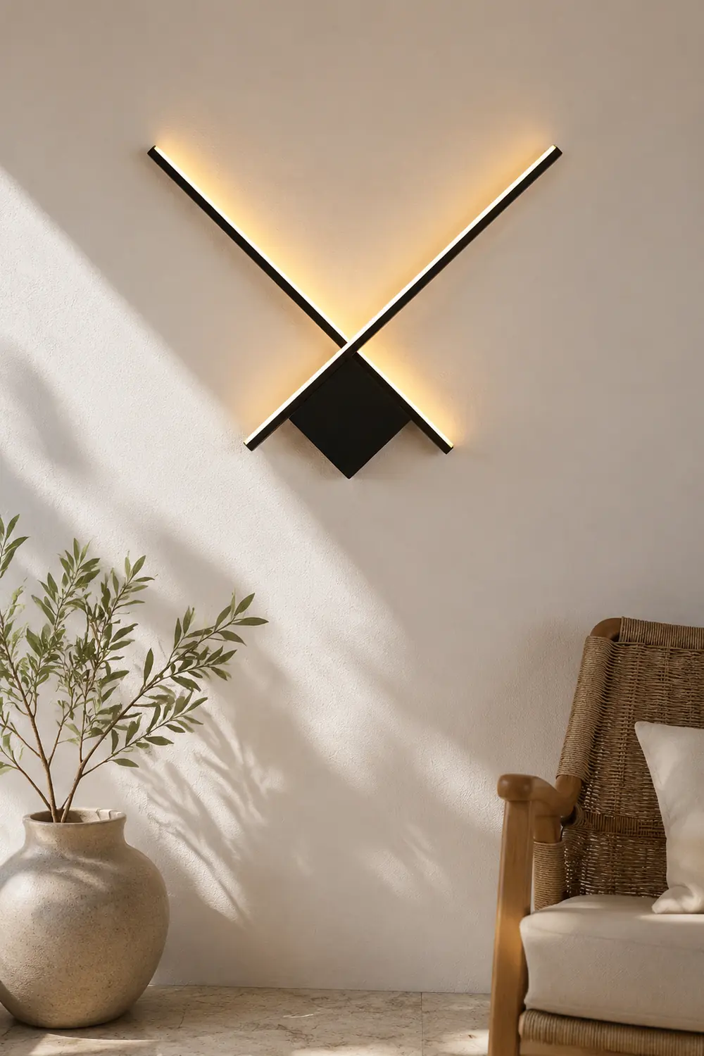 Kreative moderne Eisen-LED-Wandleuchte Wandleuchte für Schlafzimmer, Wohnzimmer - Lumpaz