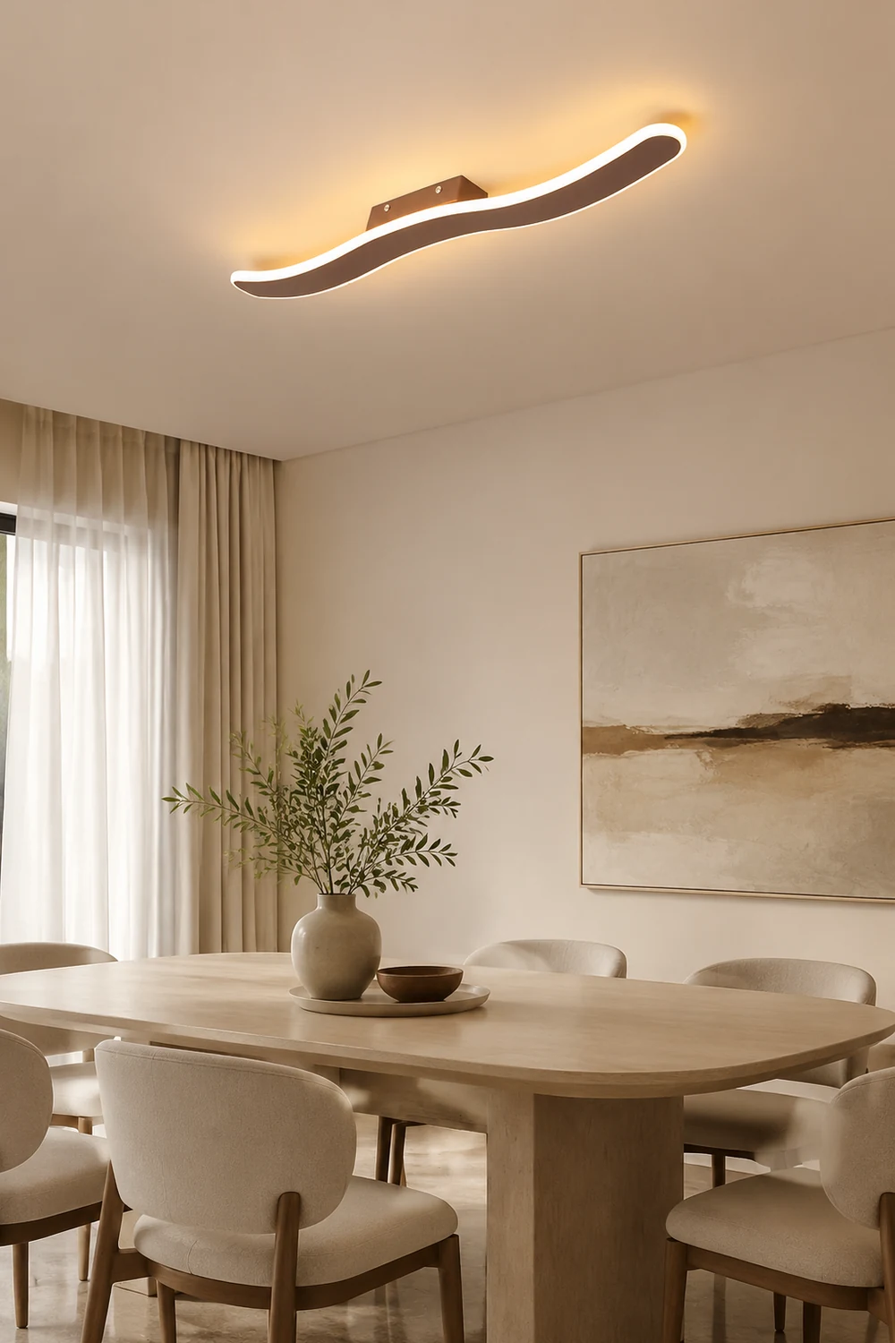 Leigh LED Deckenleuchte für Wohnzimmer, Korridor - Lumpaz
