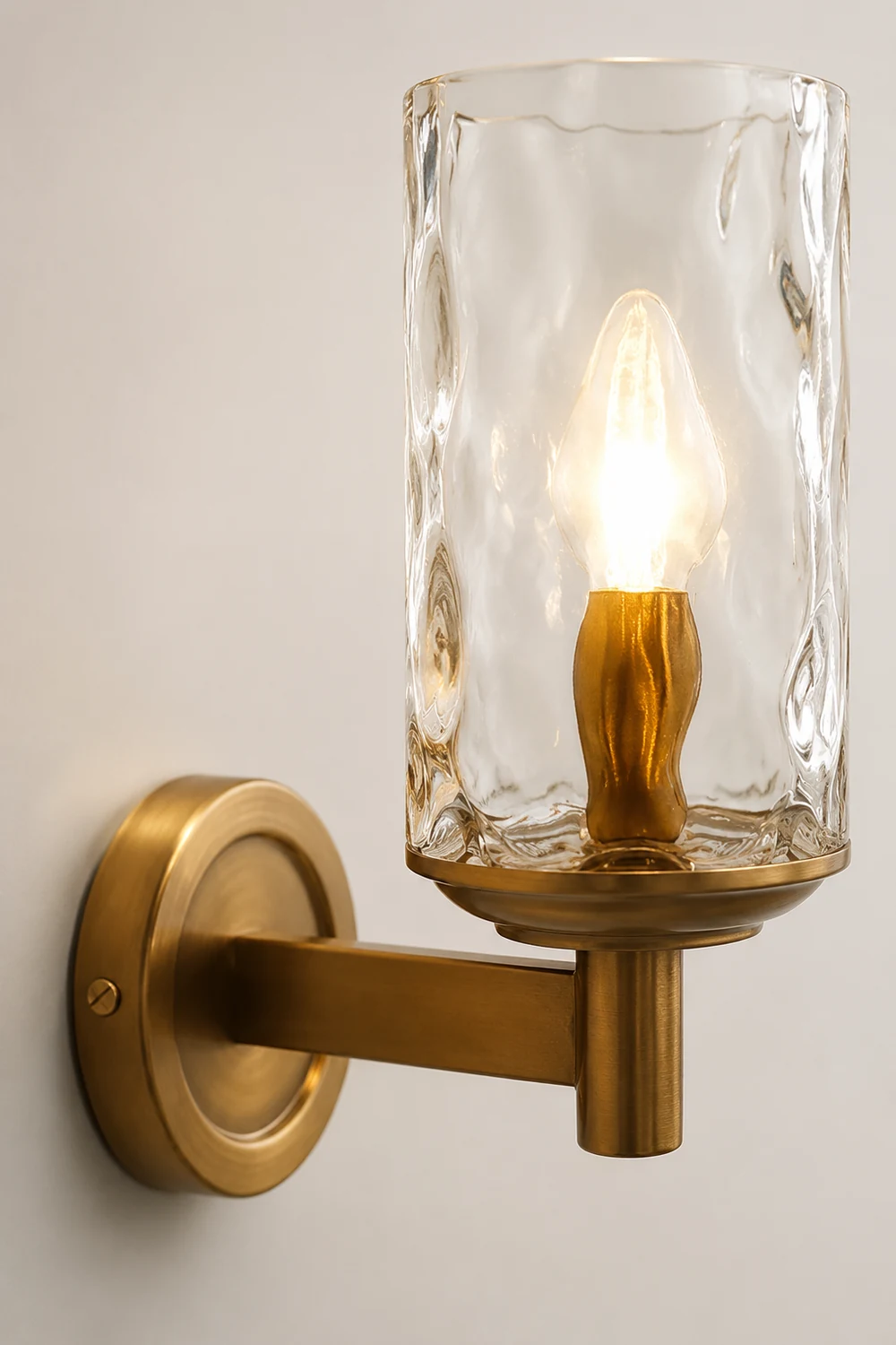 Vintage Iron Armed Wall Lamp - Lumpaz