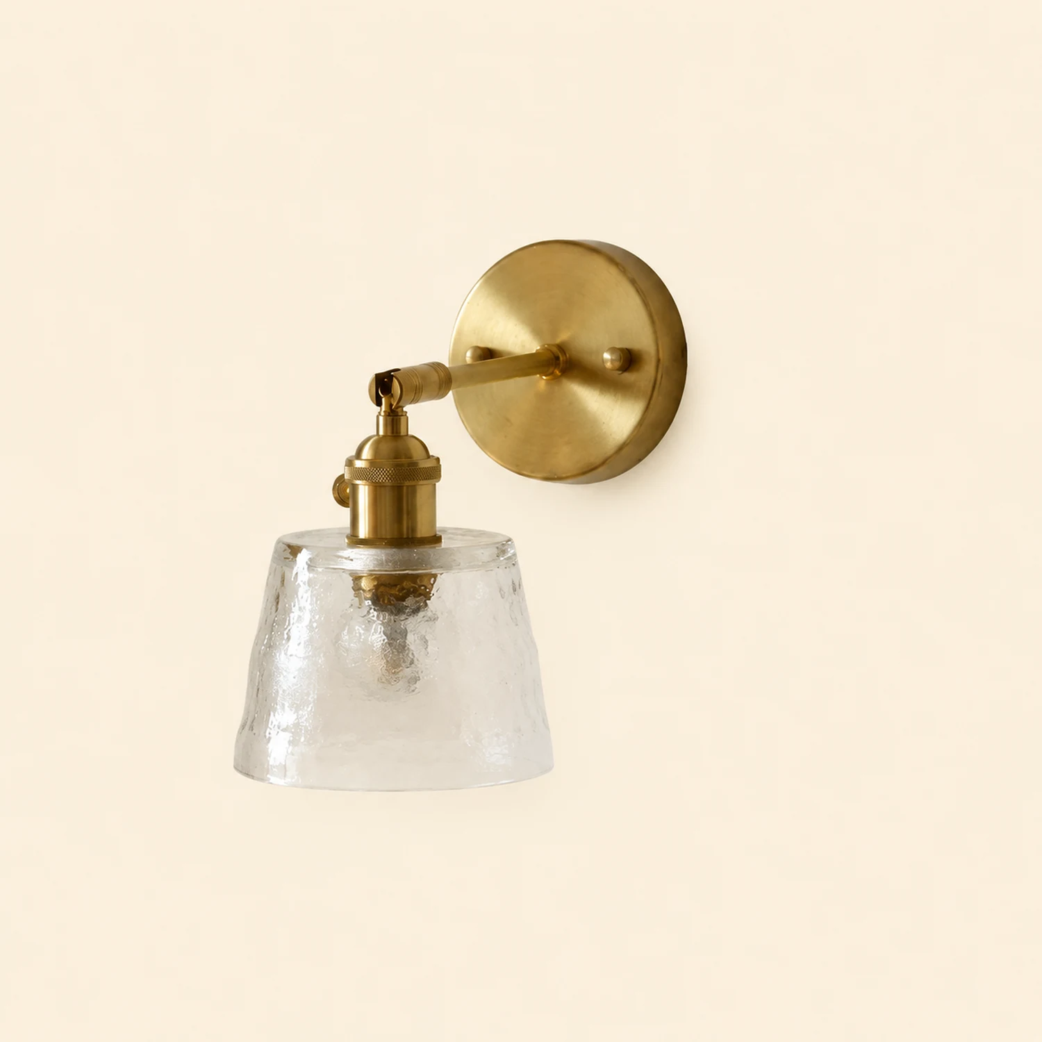 Vintage Glass Adjustable Wall Sconce - Lumpaz