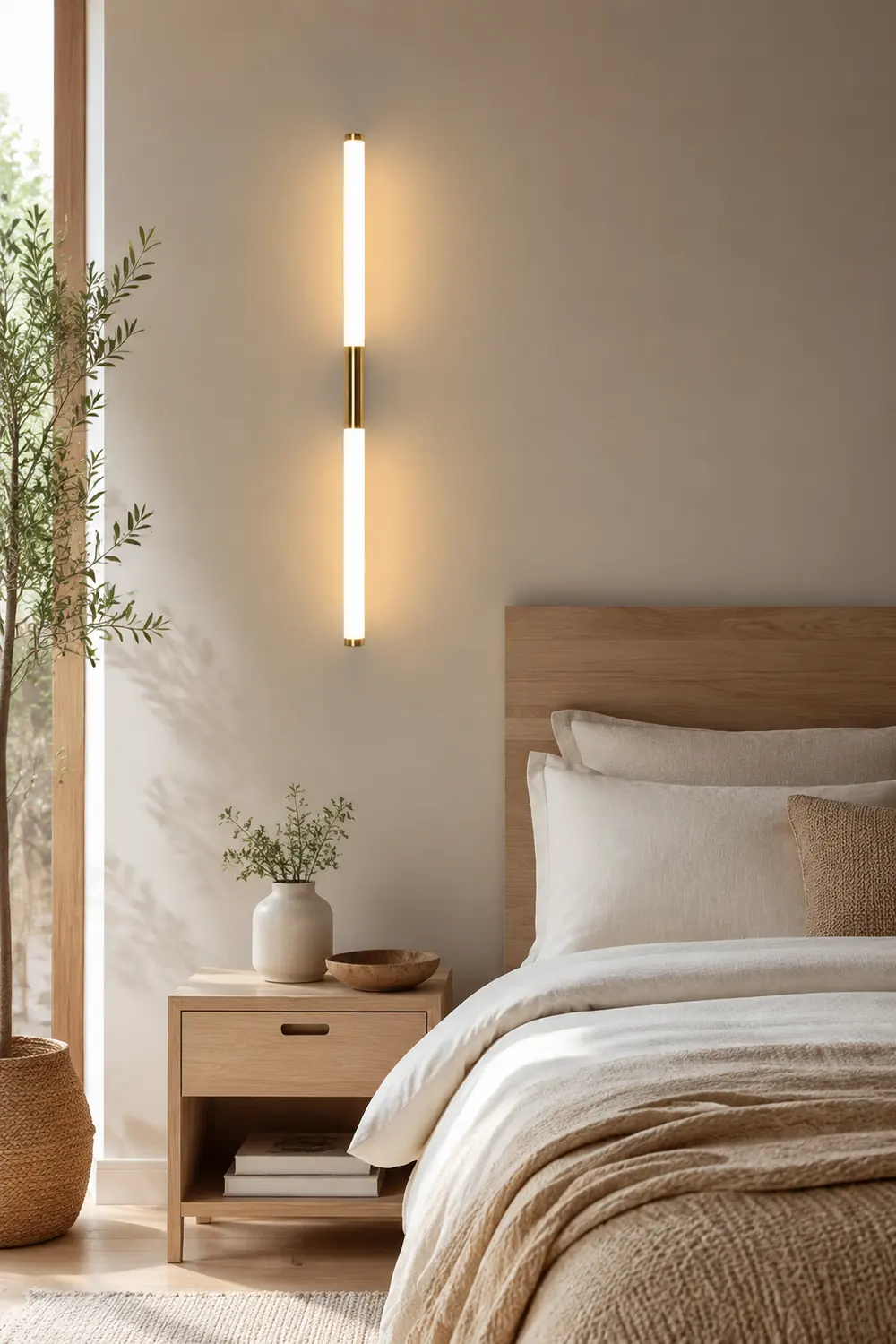 Einfache moderne LED-Streifen-Wandleuchte für Schlafzimmer - Lumpaz