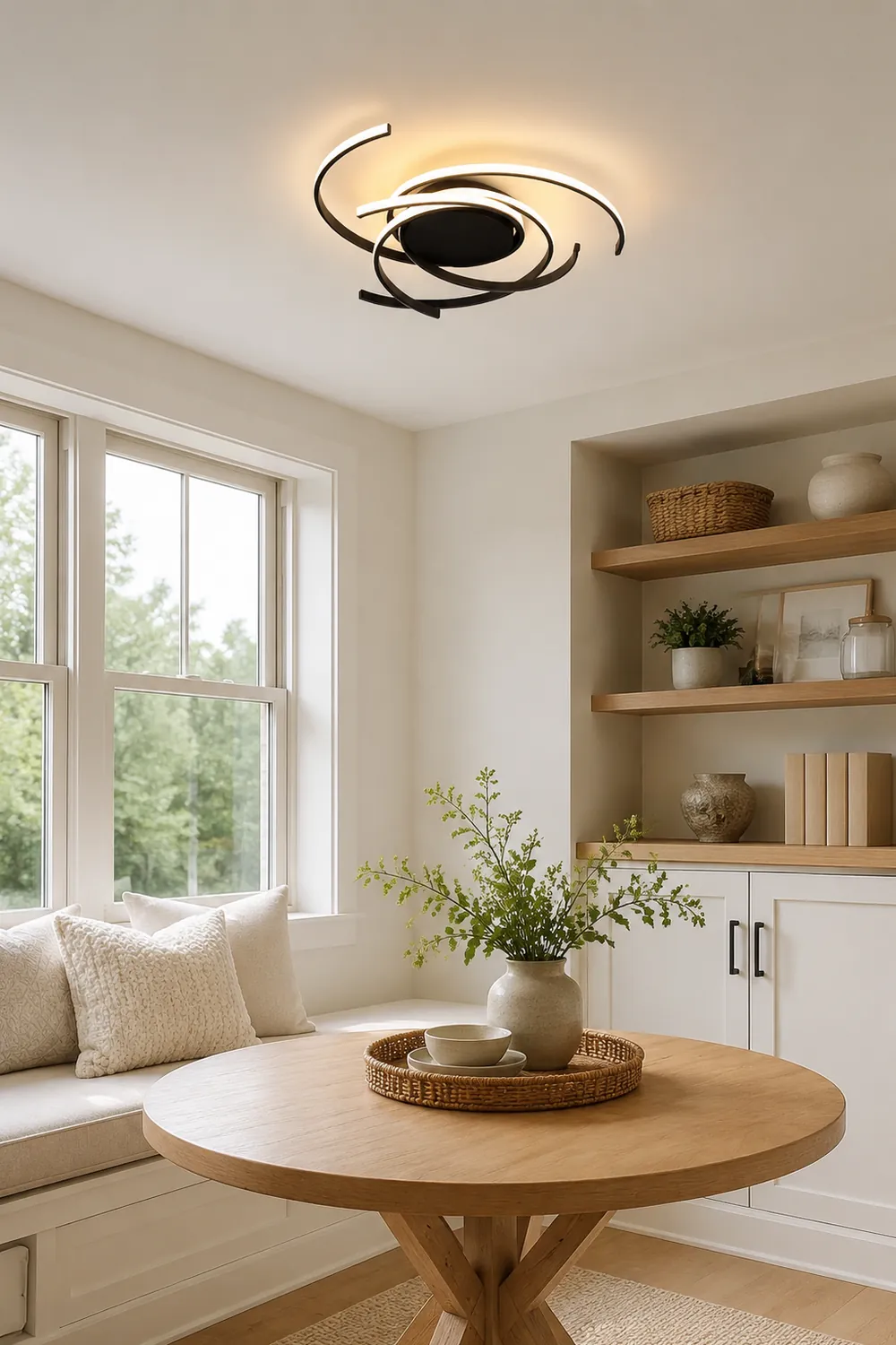 Lacey Moderne LED Deckenleuchte Dimmbar mit Fernbedienung - Lumpaz
