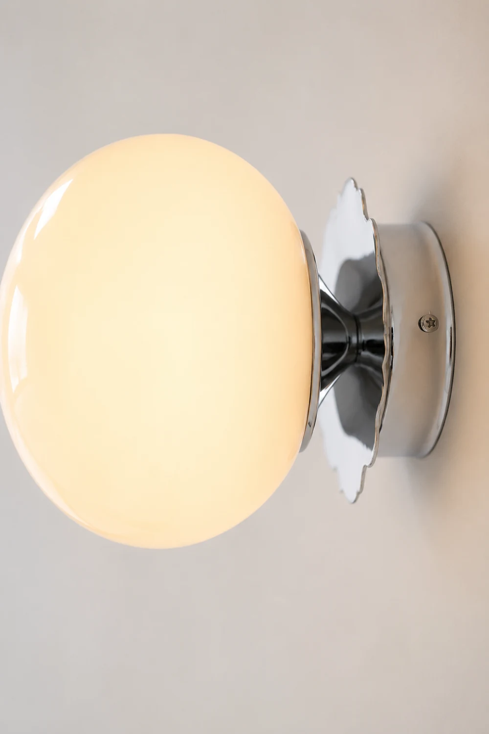 Vintage Glass Round Head Wall Sconce - Lumpaz