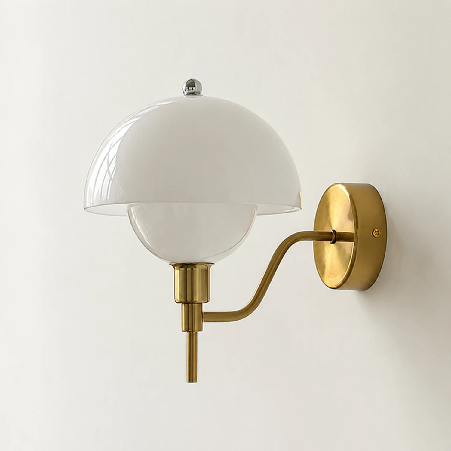 French Mushroom Glass Wall Lamp - Lumpaz