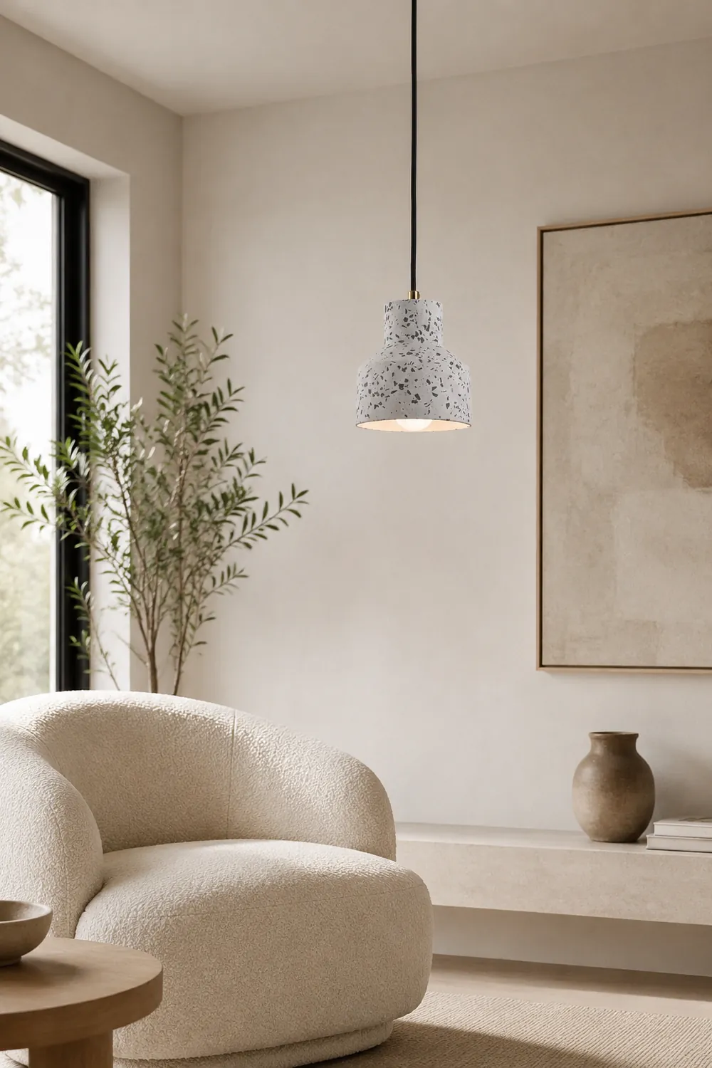 Morandi Nordische Kunst Retro Industriell Zement Stein Pendelleuchte Kronleuchter - Lumpaz