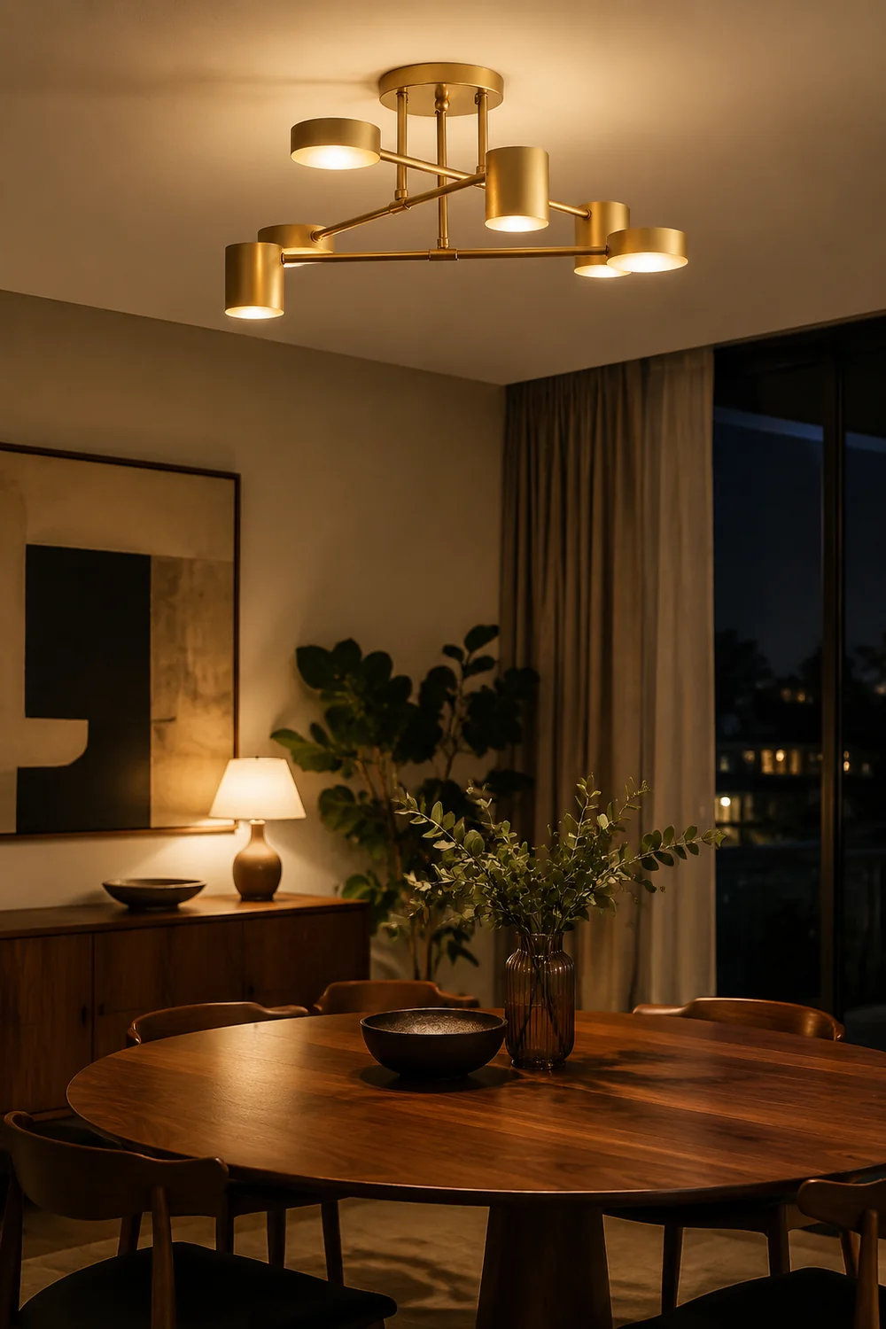 Moderne Kreis-Design Deckenleuchte aus Metall für Wohnzimmer, Schlafzimmer - Lumpaz