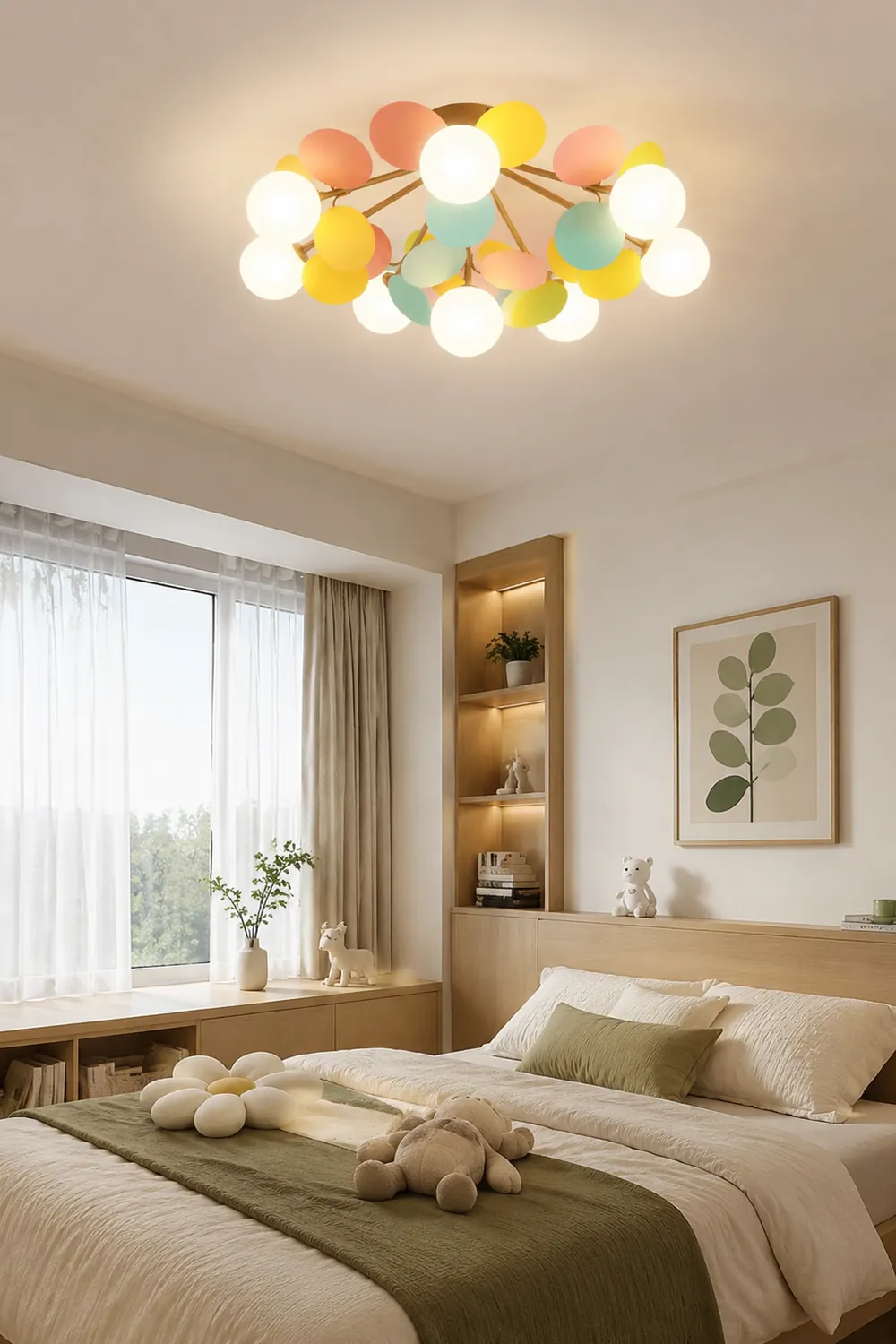 Jevon Romantische Bunte Deckenlampe Deckenleuchte für Kinderzimmer - Lumpaz
