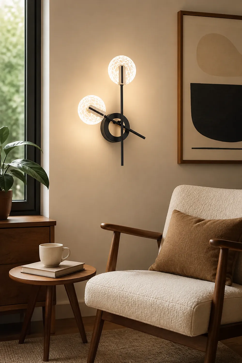 Moderne Drehbare LED Wandleuchte für Schlafzimmer/Wohnzimmer - Lumpaz