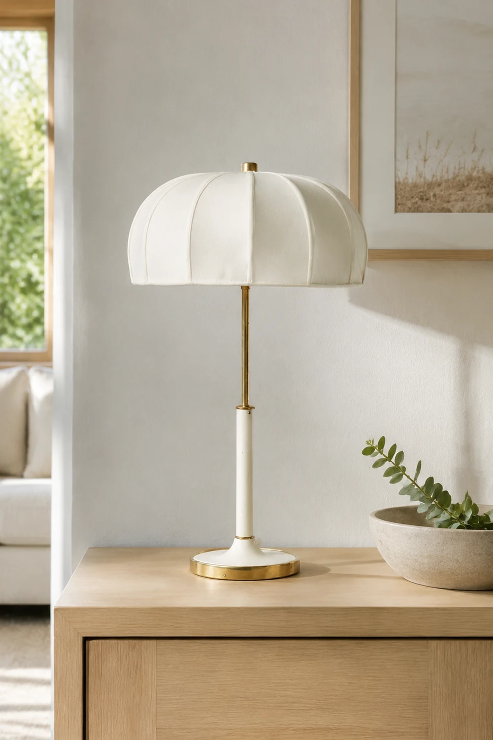 Fabric Table Lamp Decor E27 Bedside Table Light - Lumpaz