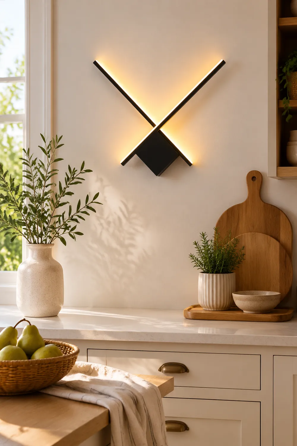 Kreative moderne Eisen-LED-Wandleuchte Wandleuchte für Schlafzimmer, Wohnzimmer - Lumpaz