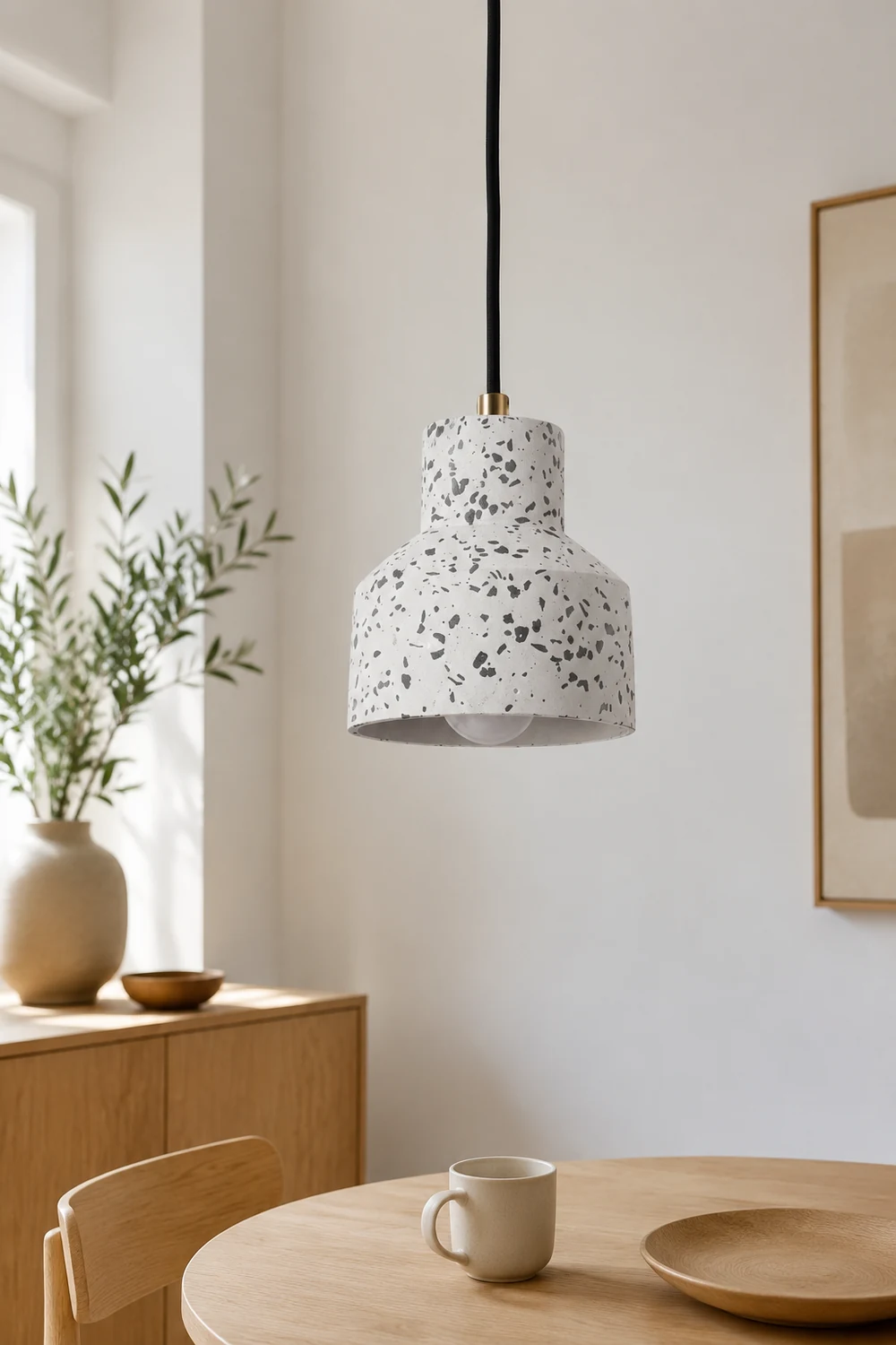 Morandi Nordische Kunst Retro Industriell Zement Stein Pendelleuchte Kronleuchter - Lumpaz