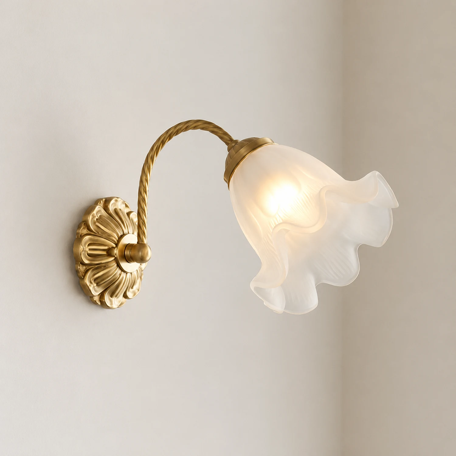 French Living Room Retro Glass Wall Lights - Lumpaz