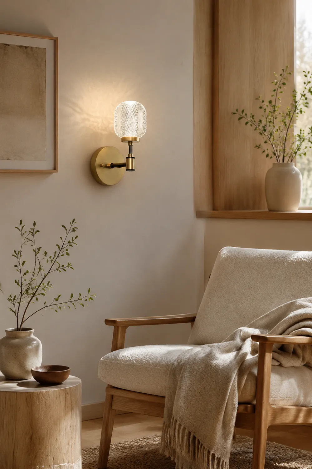 Antique Brass Gold Wall Light - Lumpaz